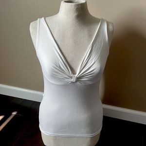Chaiken white V-neck tank/camisole sz M